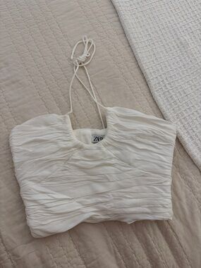 Zara Cropped Halter Top
